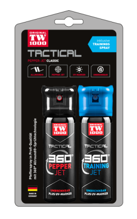  TW1000 TACTICAL Pepper-Jet Classic Twin-Pack inklusive  Trainingsspray