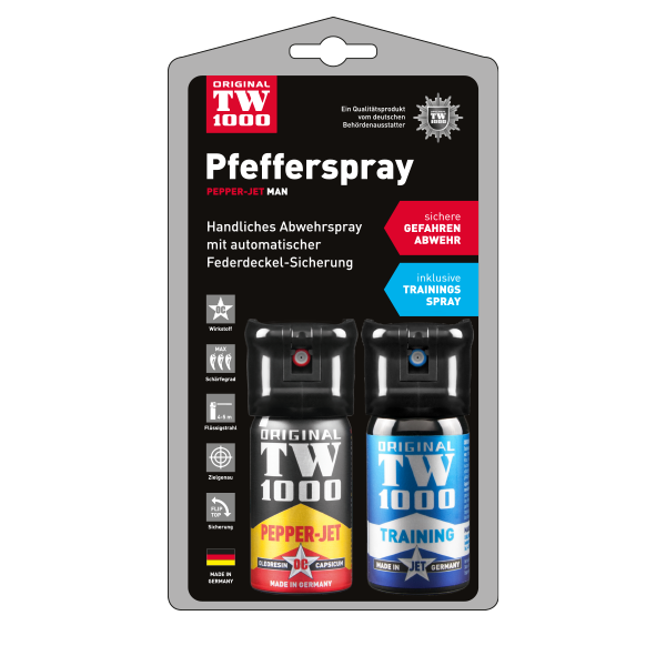 TW1000 Pepper-Jet Man 40 ml - Twin-Pack inklusive Trainingsspray